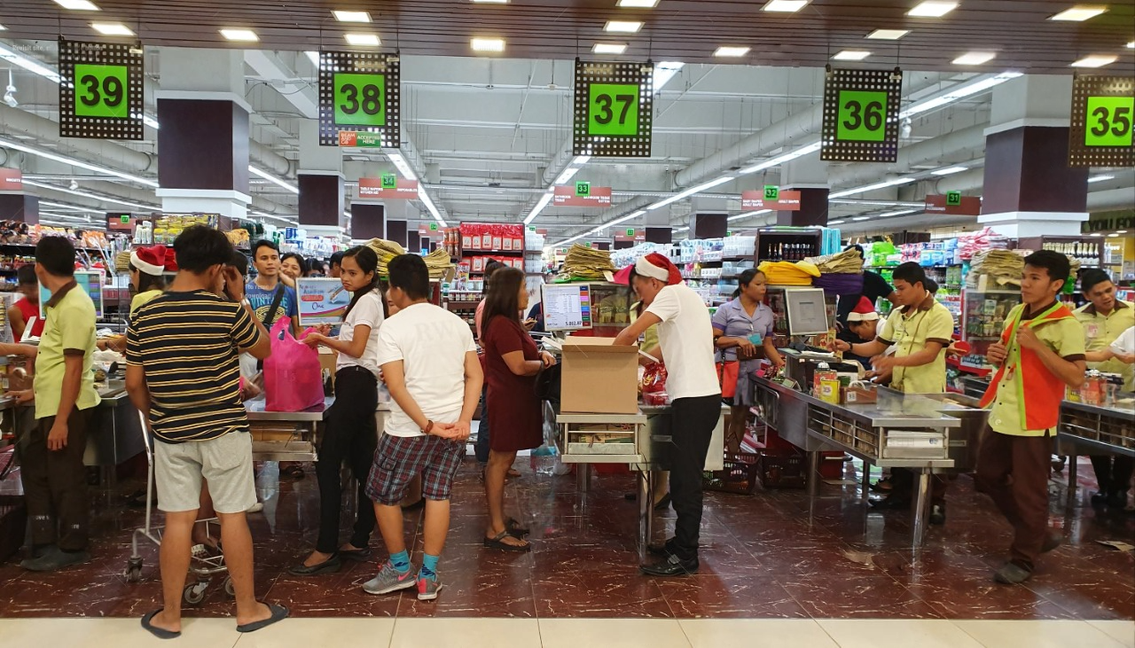 Crowded Supermarket in the Philippines