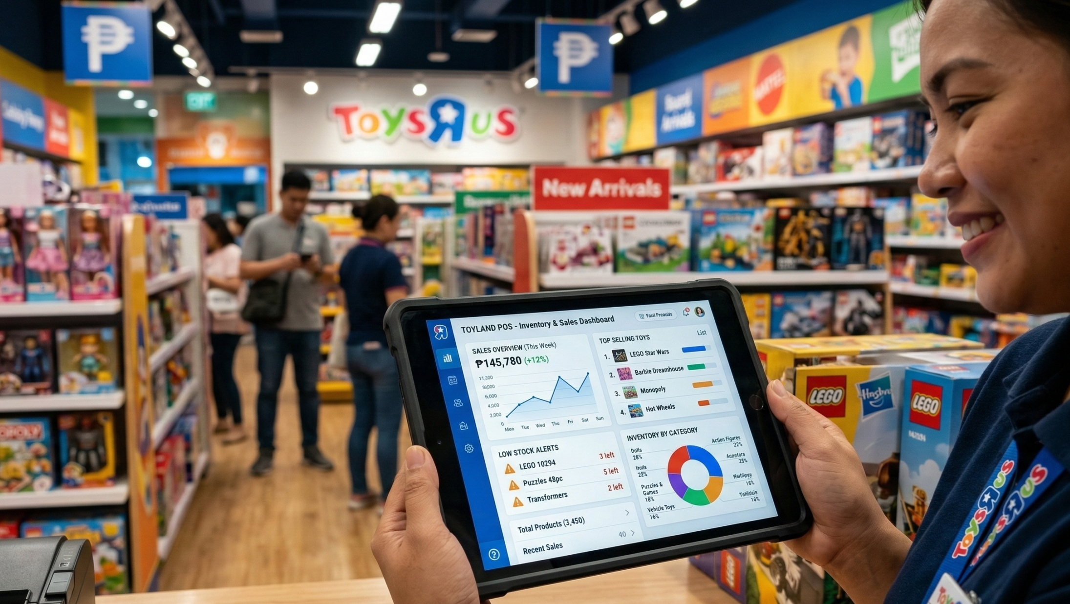 Toy Store POS Inventory And Sales Reporting Dashboard Philippines | Condor PH